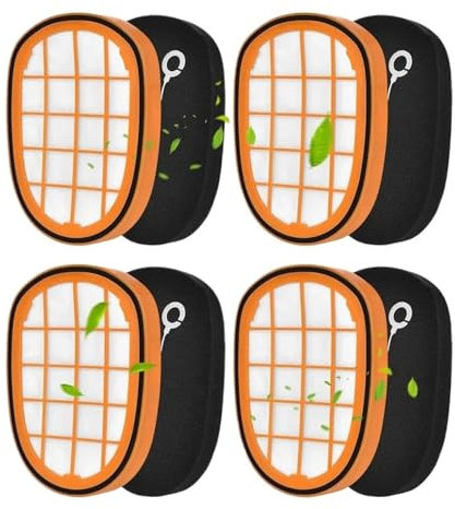 Paquete De 4 Filtros De Repuesto For Aspiradora De Mano Philips SpeedPro Max Aqua FC6812 FC6813 FC6822 FC5005/01.