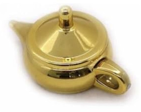 ZQION Wunderbare Lampe – Goldene Farbe, Zaubertricks, Magier, Nahaufnahme, Illusionen, Gimmick-Requisiten, Mentalismus-Münze, erscheint verschwindende Magie