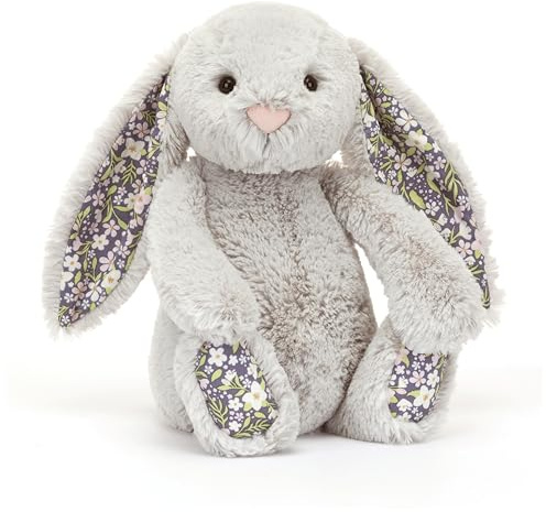 Jellycat Blossom Silver Bunny Bloom Animal en peluche, taille M