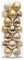 Auxo fun Weihnachtsbaumschmuck, 3,7 cm, 24 Karat bruchsicher, 4 klassische Ausführungen (glänzend, Glitzer, matt, Perlglanz) für Weihnachtsbaumdekoration goldgelb