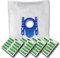 40 x Mr.Clean Staubsaugerbeutel + 40 Duftstäbe geeignet für Siemens VSQ5X1230 Q5.0 extreme Silence Power Staubsauger (Serie Q 5.0) - kompatibel mit Swirl S62 / S67 / S68 / S73 / Y94