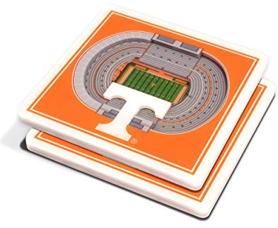 YouTheFan NCAA Tennessee Volunteers 3D StadiumView Coasters - Neyland Stadium 4 x 4