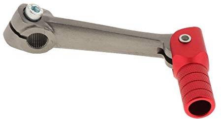 Unbekannt Kurzer Schalthebel aus Aluminium, zusammenklappbar, Rot, 11 mm, für 50, 70, 90, 110 cc etc., Pit Dirt Bikes AOD