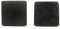 Idin Jewellery Ohrclips Tagua Grau quadratisch