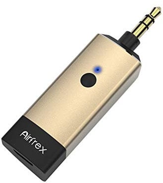 Airfrex Bluetooth Transmitter, 3.5mm AUX RCA Bluetooth Audio Adapter and Wireless Sender for TV/ MP3/ PC/ PS4 (Works with Wireless Headphone and Speaker)