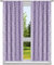 Kelvin Gardinen Set aus gewebten Zweigen, Flieder, 38x96