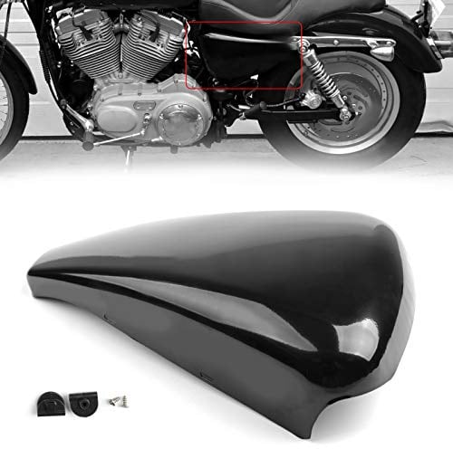 Topteng Couvercle de la Batterie Moto du côté Gauche pour Sportster XL883 XL1200 2014-2018, 1pc