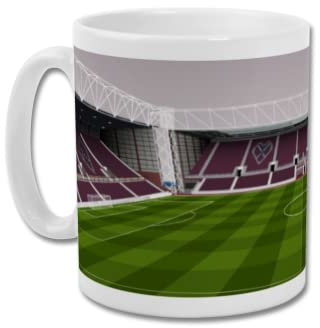 GroundDesigns HEART of MIDLOTHIAN fc Mug Gift TYNECASTLE PARK