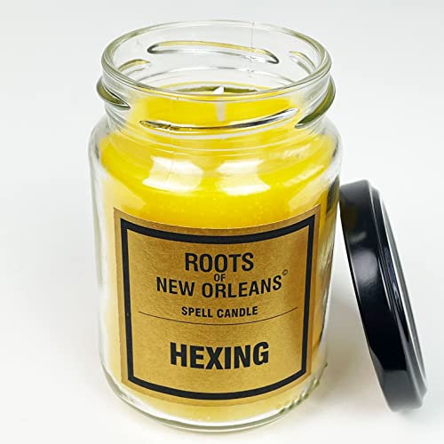 Roots Candle Hexing - Magische Kerze im Glas mit detailierter Ritualanleitung - Andere verhexen, beeinflussen - Hoodoo, Voodoo, Conjure
