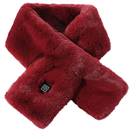 FakeFace Winter Electric Neck Heating Pad Scarf for Unisex Warm Scarf USB Cordless Heating Pad Portable Neck Wrap for Warm Pain Relief Thermal Neckerchief Scarves Outdoor Use