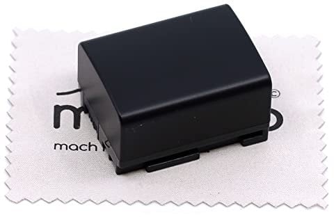 Ersatz Akku passend für Canon FS10, FS21, FS22, HF10, HF20, HF100, HF200, HG10, HG20, XA10, FS36, FS37, FS46, HF G10, HF G25, HF M31, HF M36 (Ersetzt BP-808) Kamera Akku OTB mit mungoo Displayputztuch