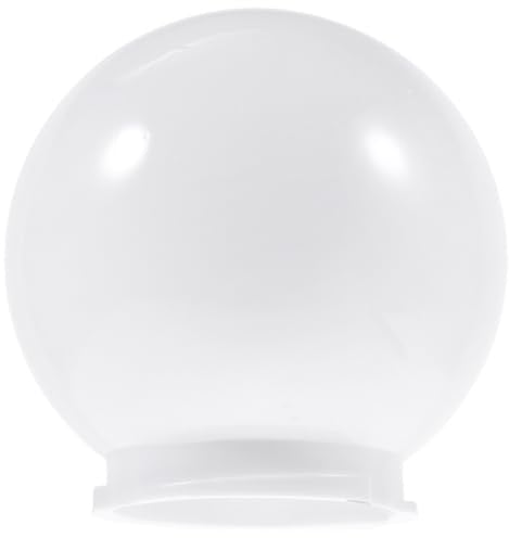 OSALADI Abat-Jour Globe De Remplacement En Acrylique Transparent Pour Applique Murale Lampadaire Et Lampe Boule Extérieure Jardin Terrasse 9.84 Pouces 1 Pièce