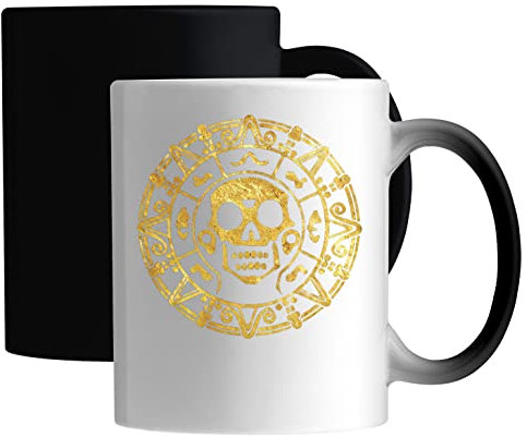 Lost Pirate Treasure Gold Coin Keramische magische Tasse Weiß