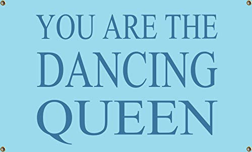 Wandteppich You Are Dancing Queen, 90 x 152 cm, cooles lustiges Wandbanner für drinnen und draußen