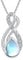 OHAYOO Unendliche Mondstein Kette für Frauen 925 Sterling Silver Unendliche Anhänger Halskette Regenbogen Mondstein Schmuck Unendliche Geschenke für Damen