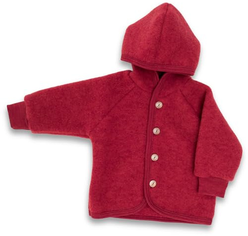 Engel Baby Jacke mit Kapuze Wollfleece