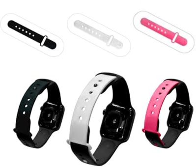 TuckSling Uhren-Knöchelverlängerung, verstellbares Knöchelband, kompatibel mit allen Apple-Sportbändern, 3 Stück (mehrfarbig)