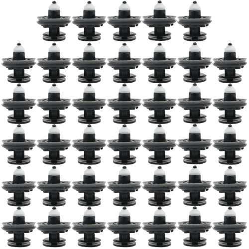 Ollanoos 40 Pcs Car Door Panel Moulding Trim Clips Plastic Car Retainer Clips 6Q0868243 50267052 7L6868243 Replacement for VW T5 T6 Replacement for Golf Replacement for Polo