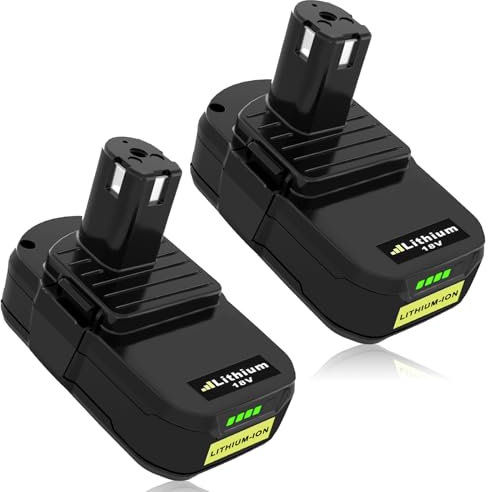 Goodexo P108 18V 3.0Ah Replacement Battery for Ryobi 18V P108 Li-ion for Ryobi RB18L50 RB18L40 RB18L25 BPL-18