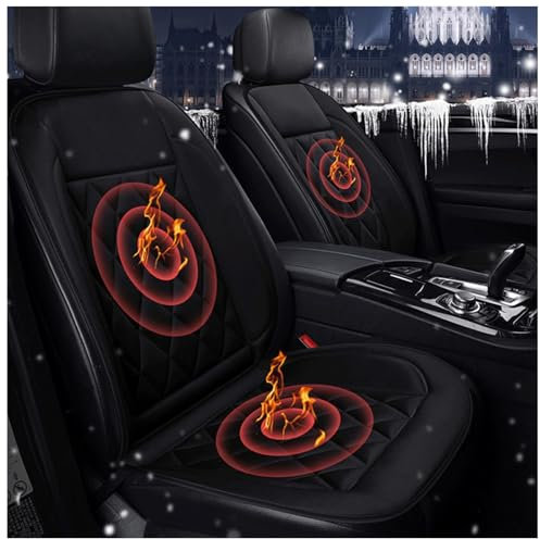 Beheizbar Sitzauflag Auto 12v, 12v Schnellaufheizung Heizung Auto Sitzkissen, Rutschfester Profi Auto Sitzkissen Sitzauflage, für Fahrzeuge,Büro,Nr.1-1Packung