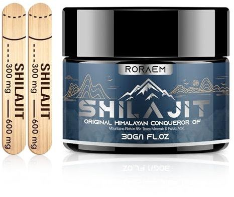 Roraem Mumijo shilajit original himalaya Bio:30g shilajit origina mit Fulvosäure und 85+ Spurenmineralien