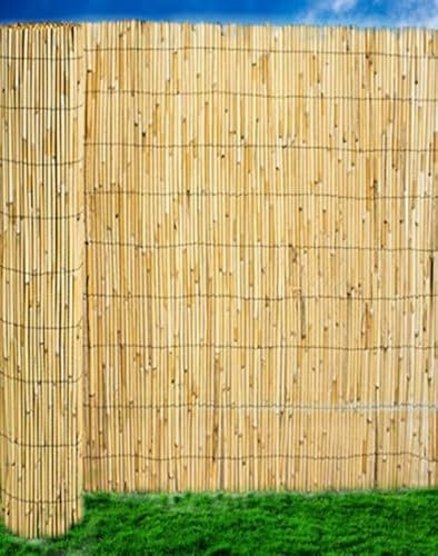 Abaseen Natural Reed Screening Garden Fence Peeled Roll Screen Wind Sun Protractor Privacy Border 1.5m x 4m