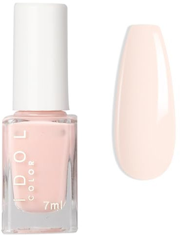 Milk White Nail Polish - French Nail Varnish - Quick Dry Nail Polish - Pink White Long Lasting Neutral Chip Resistant Nail Polish - Nail Art DIY Manicure Home Use - No Need Cure