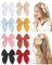8 lazos para el pelo de niña totalmente forrados para niñas, accesorios para el cabello para adolescentes, niños pequeños, bebés, niños, juegos de 4,5 pulgadas