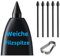 Lot de 5 pointes de rechange originales pour Samsung Galaxy Tab S6/S6 Lite S Pen, pointes souples de rechange pour Samsung S Pen, Tab S6 Lite avec outil de montage/démontage (5 pièces, noir)