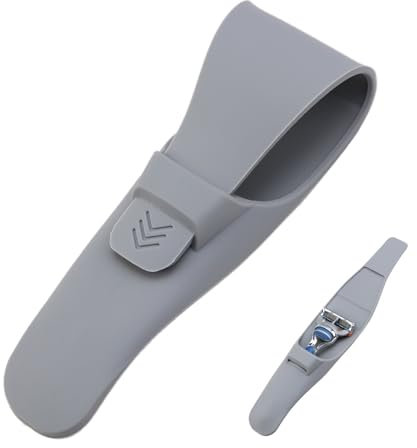 brileze Razor Case Silicone Portable Travel Carrying Cover Waterproof Shaver Protector Shell Protective Bag Safety Manual Razor Travel Case Storage for Gillette Razor Parker Razor Merkur Razor, Grey