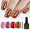 Shining She Gel Nail Polish Cat Eye, 4 Colours Pink Purple Brown Shimmer Jelly Glass Crytal Magnetic Nail Polish with Magnet Soak-Off UV/LED Magnetic Gel Polish for Nail Art Salon DIY Home, 8 ML