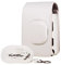 VBPCEFZTLK Retro Soft Mini Camera Bag PU Leather Case With Shoulder Strap Instant Camera Bag Fit For Fujifilm Instax Mini LiPlay camera bag(Smokey White)