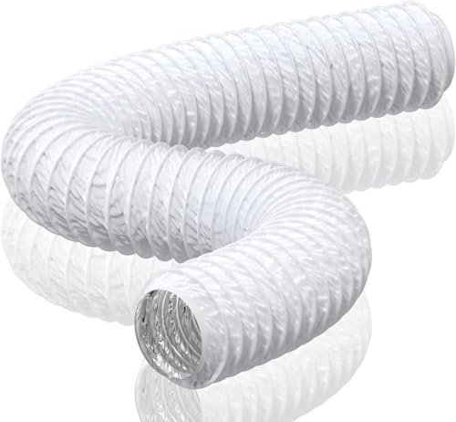 HG Power Abluftschlauch Ø150mm Länge 5m Flexibel PVC Alurohr Lüftungsschlauch Schallgedämmter Wärmeisolierung Alu Flex-Schlauch Abluftrohr für Abluftventi