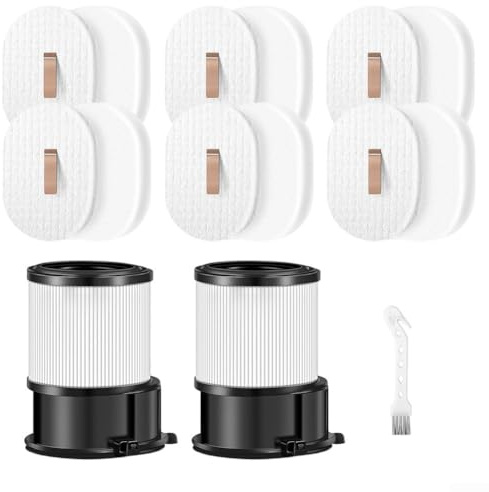 YJDOORPLAY Staubsauger-Ersatzfilter für Shark schnurlose PowerDetect-Reiniger, IP-Serie, HEPA-Filter-Set, waschbare und wiederverwendbare Filter, 15 Stück