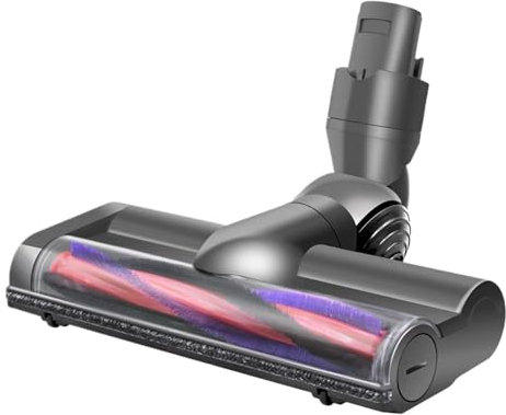 Brosse pour tête d'aspirateur, Brosse À Turbine Compatible Avec Les Aspirateurs Dyson V6 DC58 DC59 DC62 DC72, Brosse À Moteur À Couple Élevé, Tête Électrique À Entraînement Direct,Pour parquets en bo