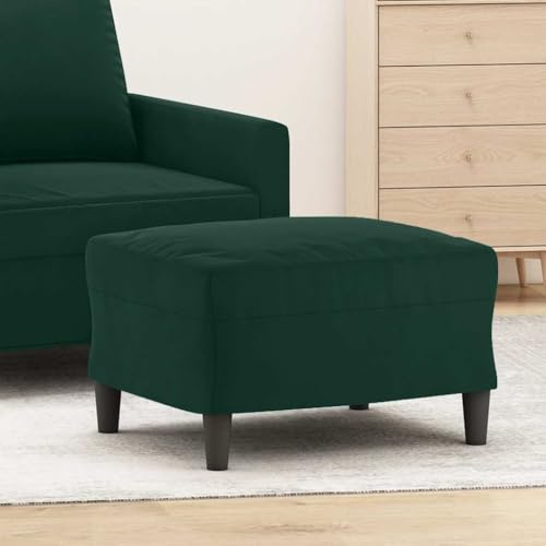 Solivagant Repose-Pied Vert foncé 60x50x41 cm Velours,(5.45 KG)