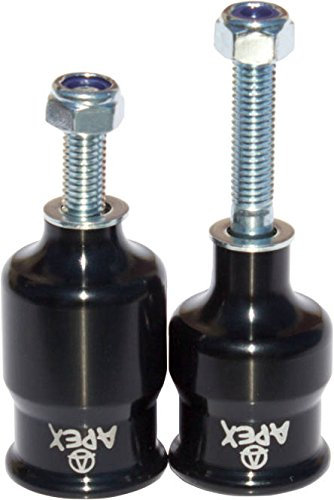 Apex Coopegs Stunt-Scooter Pegs + Fantic26 Sticker (schwarz)