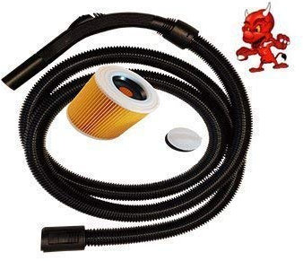 Aspiration Tuyau Tuyau Flexible Aspirateur 2m pour Aspirateur Kärcher A 2254 Modèle Mini Me + Filtre