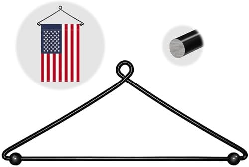 HOOSUN Garden Flag Hanger Holder for Outside,Premium Metal Wall Door Garden Flag Hanger Stand for Holiday Decorative Flags 12 x 18,Wall Hanging Banner Hangers for Front Door Windows Decorations