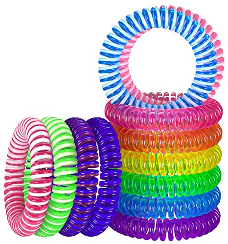 Mosquito Repellent Bracelet, LYUNIT 12 Packs Mosquito Bands, 100% Natural Deet Free Insect Repellent Bands, Anti Insects,Bugs and Midge, Long-Lasting Waterproof, Safe Pest Control for Kids and Adults