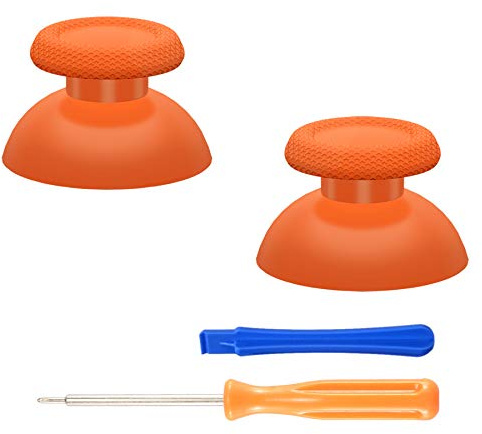 eXtremeRate Orange Replacement Thumbsticks for ps5 Controller, for ps5 Controller Analog Stick, Custom Joystick for ps4 All Model Controller