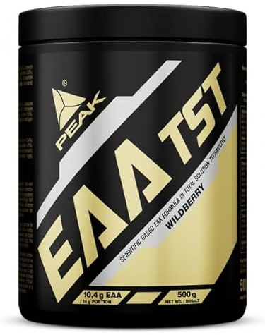 EAA - TS-Technology - 500g Geschmack Wildberry I Pulver I alle essentiellen Aminosäuren I Muskelaufbau I schnell resorbierbar I vegan I B - Vitamine