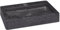 vidaXL Lavabo Mural Salle d'Eau Vasque à Poser de Toilette Lave-mains de Salle de Bain Lavabo de Salle d'Eau Maison Intérieur Noir 38x24x6,5 cm Marbre