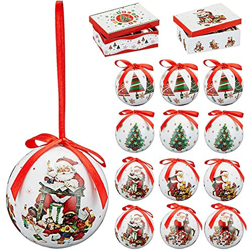Nostalgie Christbaumkugel 6 cm Weihnachtskugel Kugeln Weihnachten Weihnachtbaumkugeln (12x Christbaumkugel nostalgisch II)
