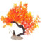 Aquarium Plants Fish Tank Artificial Tree with a Fisherman Pets Plants Aquarium Bonsai Tree Underwater Bonsai Ornament for Aquarium Fish Tank Decor