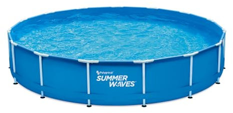 Piscina Tubular Azul ø 4,57 x 84 cm Summer Waves