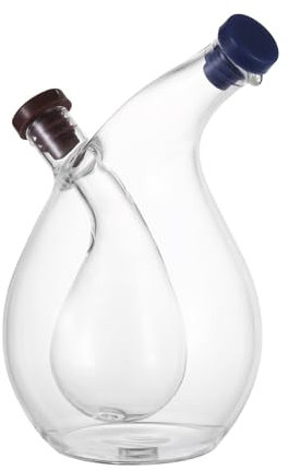 Cabilock Distributeur d'huile d'olive et de vinaigre, bouteille d'huile - 2 en 1 - Pour la maison et la cuisine