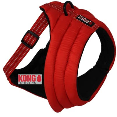 KONG Harness Vest Type for Dogs Comfort Harness M Red
