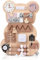 Do-Electr Montessori Busy Board Motorikwand Sensory Activity Board Holzspielzeug für Kleinkinder Hölzerne handgefertigte Baby-Sensory Activity Boards mit Schlüsseln/Schloss/Verriegelungen/Zeitmessuhr