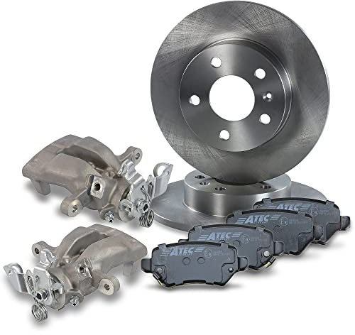 ATEC Germany Bremsenset Hinterachse inkl. Bremsscheiben Ø 264 mm Voll + Bremsbeläge Hinten & Bremssattel Hinten Kompatibel mit OPEL ASTRA G (T98), MERIVA A (X03), ZAFIRA A (T98)